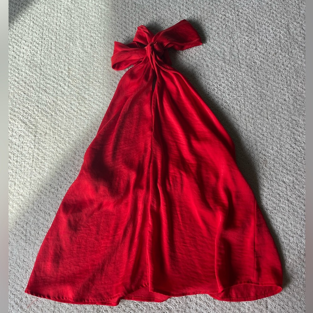 NWT Fabrick red halter top! Size L
